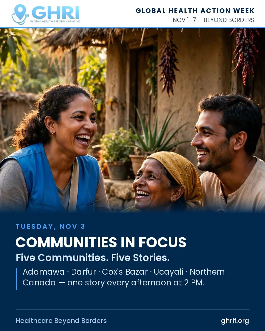 Communities in Focus — five communities, five stories