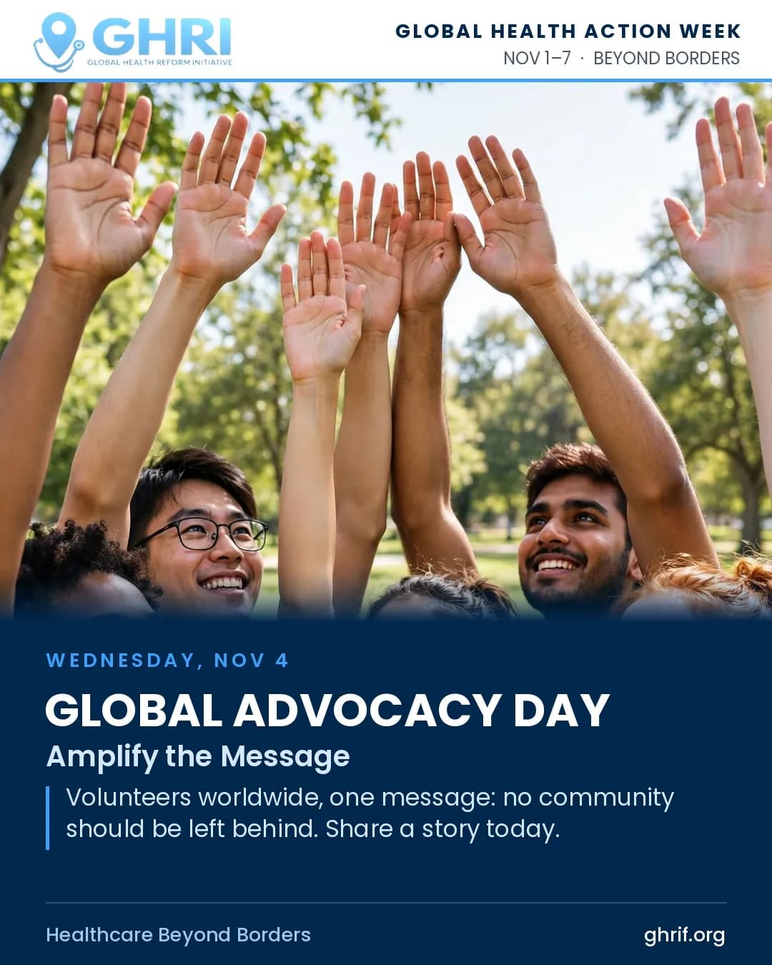 Global Advocacy Day — voices for healthcare access