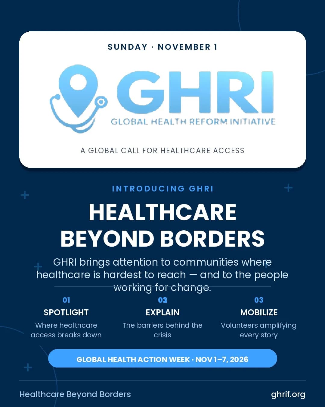 GHRI Global Health Action Week — Healthcare Beyond Borders