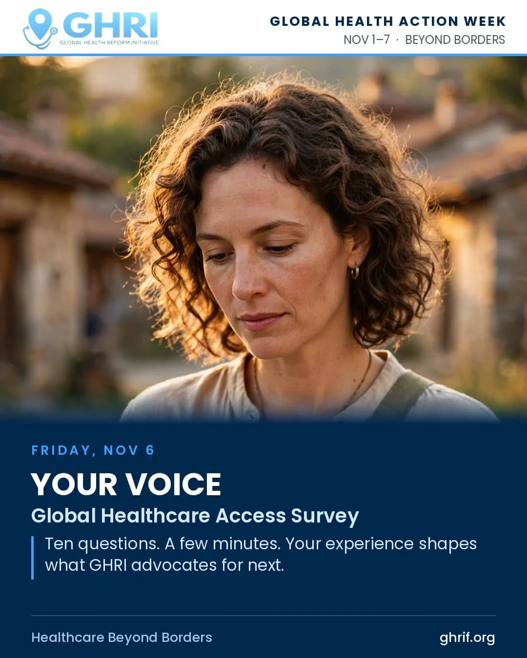 Your Voice — GHRI's Global Healthcare Access Survey
